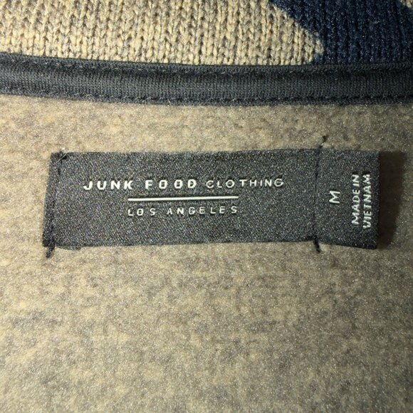 Junk Food Aztec Southwest Cardigan Sweater Size M Button Front Knit Jacket - Picture 3 of 8